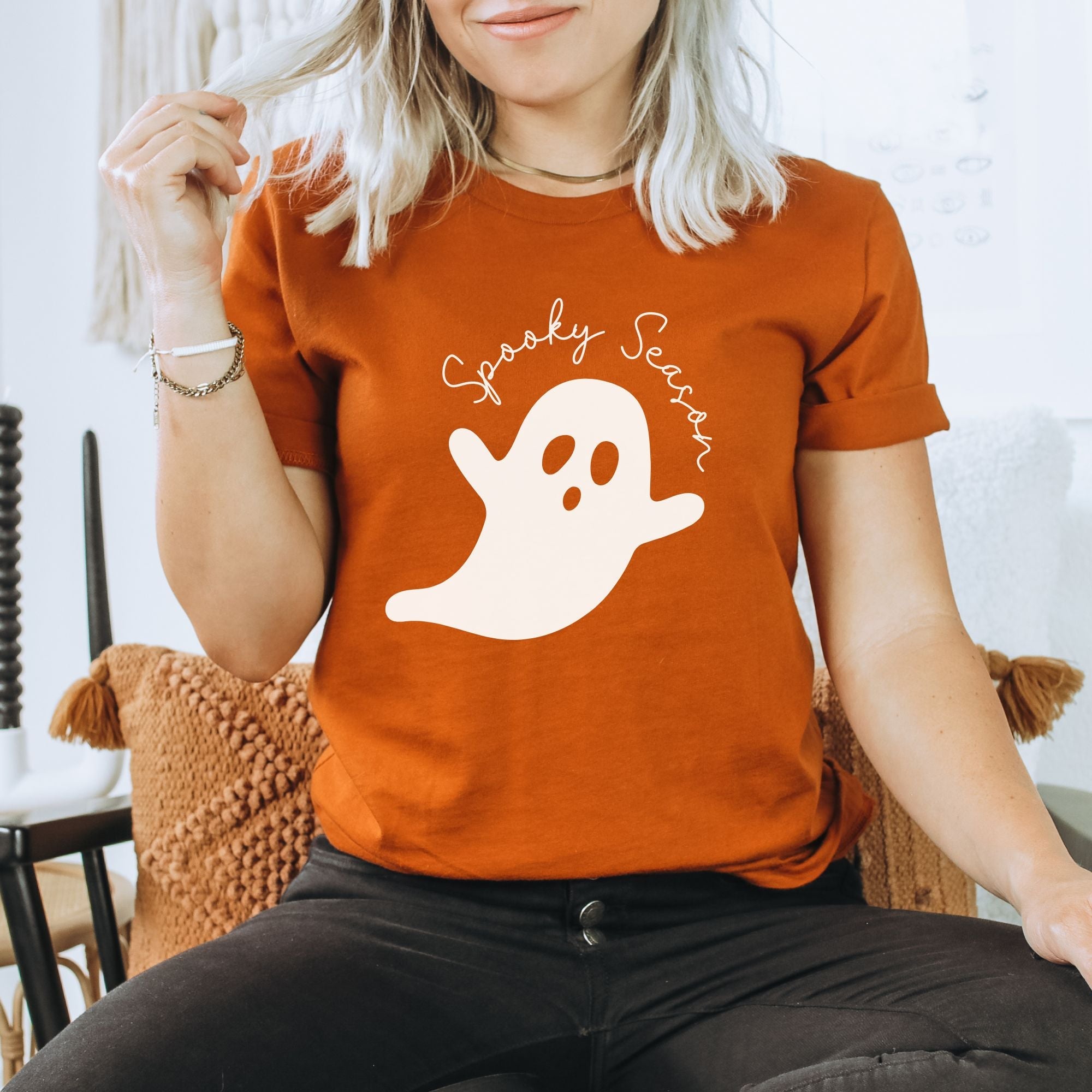 Stay Spooky Cute Ghost TShirt *UNISEX FIT*-Graphic Tees-208 Tees Wholesale, Idaho