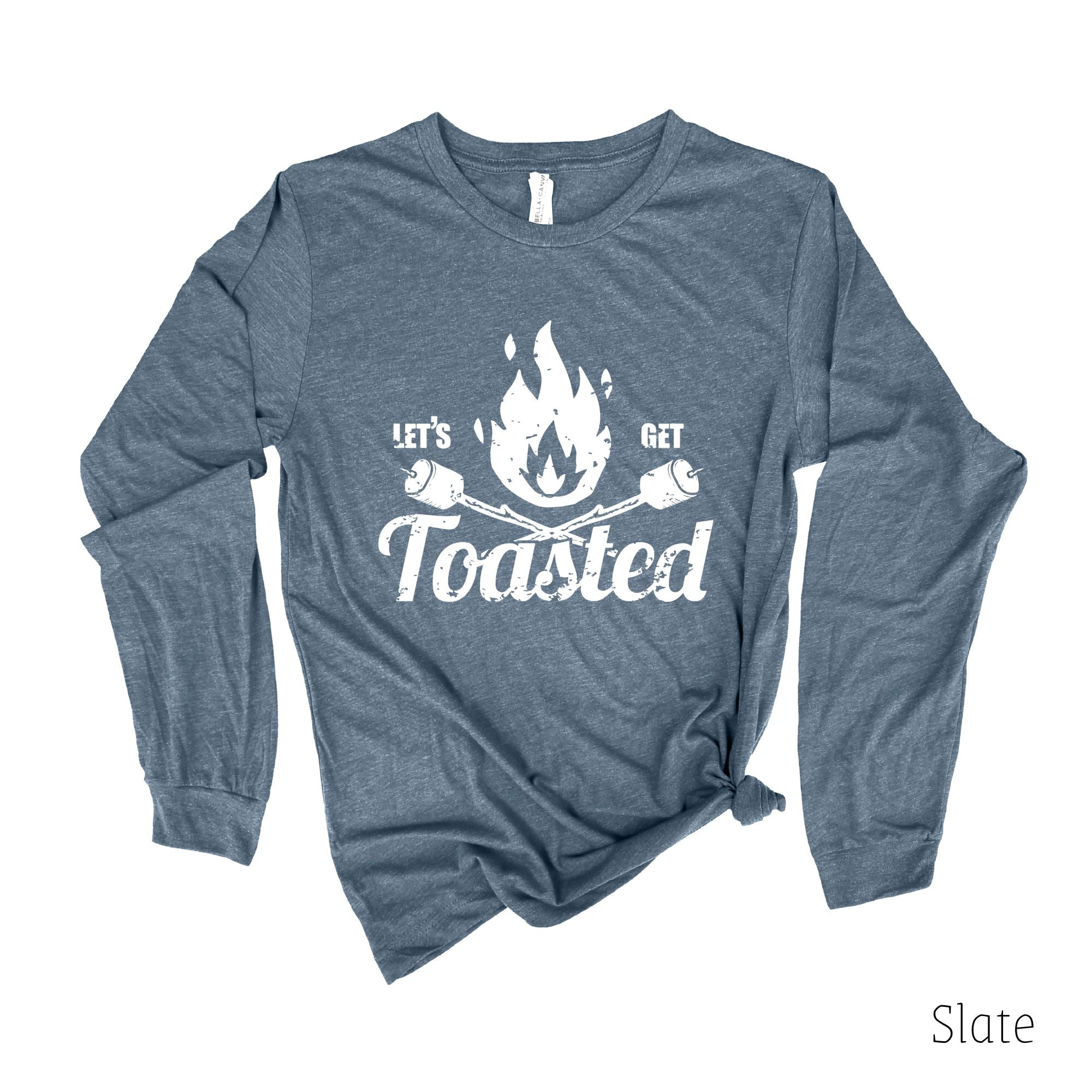 Let’s Get Toasted Long Sleeve Shirt 8T *UNISEX FIT*-Long Sleeves-208 Tees Wholesale, Idaho