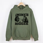 Mine's Bigger Funny Bigfoot Bear Gildan Crewneck or Hoodie Sweatshirt *UNISEX FIT*-Sweatshirts-208 Tees Wholesale, Idaho