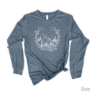 Mountain Scene Long Sleeve Shirt 11T *UNISEX FIT*-Long Sleeves-208 Tees Wholesale, Idaho