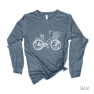 Cruiser Beach Bicycle Long Sleeve 9T *UNISEX FIT*-Long Sleeves-208 Tees Wholesale, Idaho