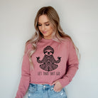 Zen Sloth Yoga Lover Bella Canvas Cropped Sweatshirt or Crop Hoodie *Women's Crop Fit*-208 Tees Wholesale, Idaho