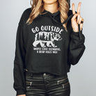 Go Outside Bella Canvas Cropped Sweatshirt or Crop Hoodie *Women's Crop Fit*-208 Tees Wholesale, Idaho