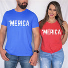 'Merica T Shirt for 4th Of July *UNISEX FIT*-Graphic Tees-208 Tees Wholesale, Idaho