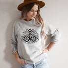 Mystical Moth Sweatshirt *UNISEX FIT*-Sweatshirts-208 Tees Wholesale, Idaho