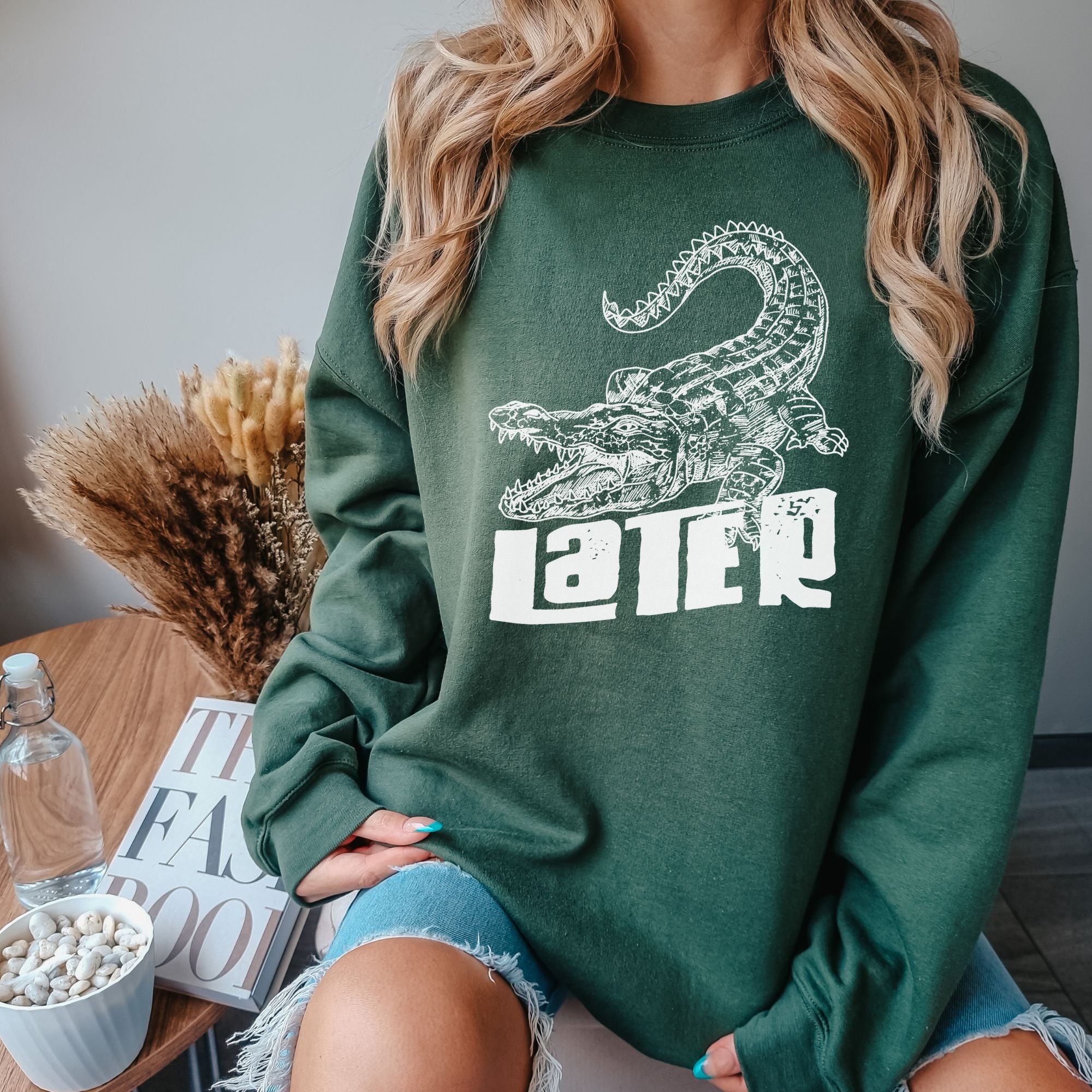 Later Gator Hoodie Funny Sweatshirt *UNISEX FIT*-Sweatshirts-208 Tees Wholesale, Idaho