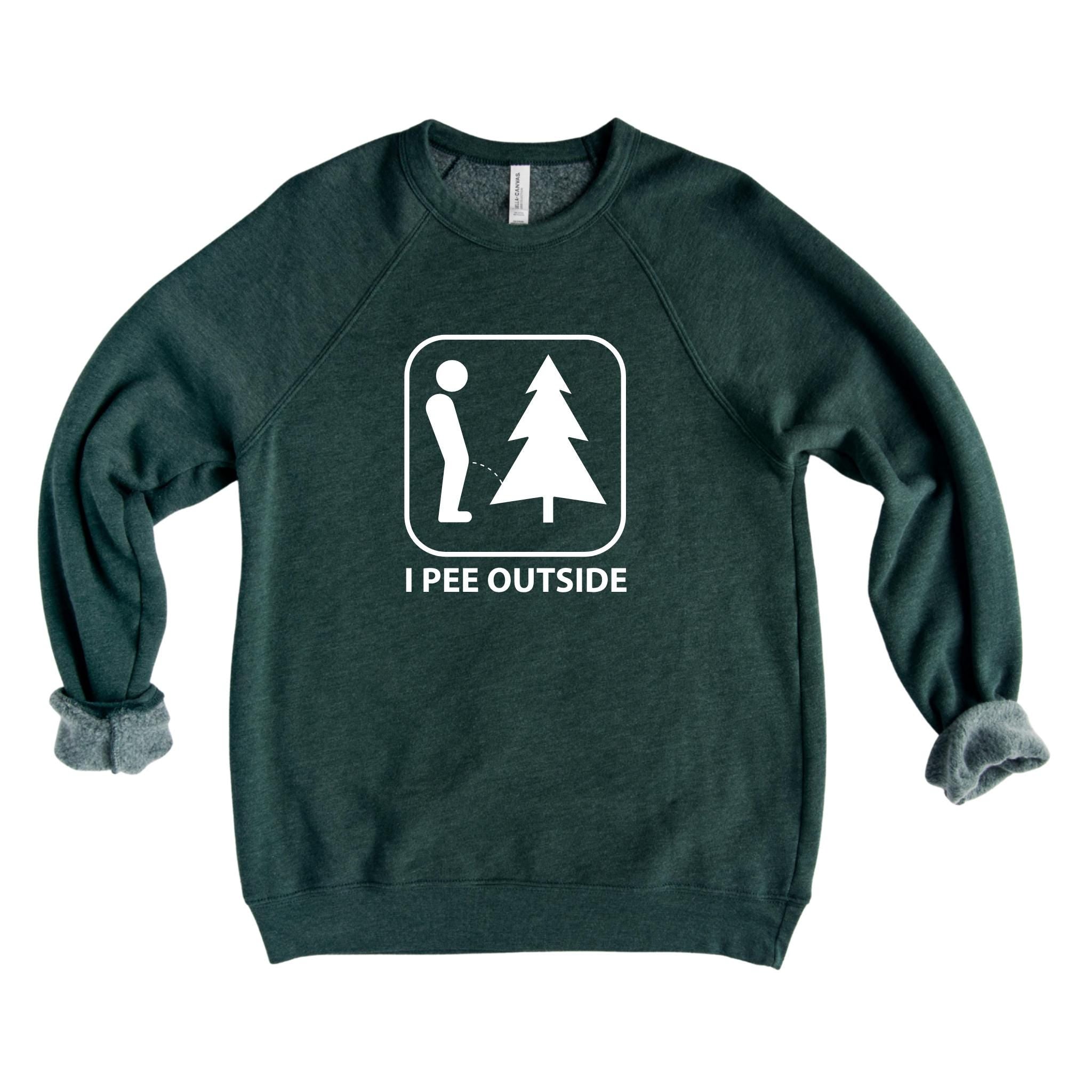 WHOLESALE I Pee Outside Crewneck Sweatshirt | Hoodie 318-Sweatshirts-208 Tees Wholesale, Idaho