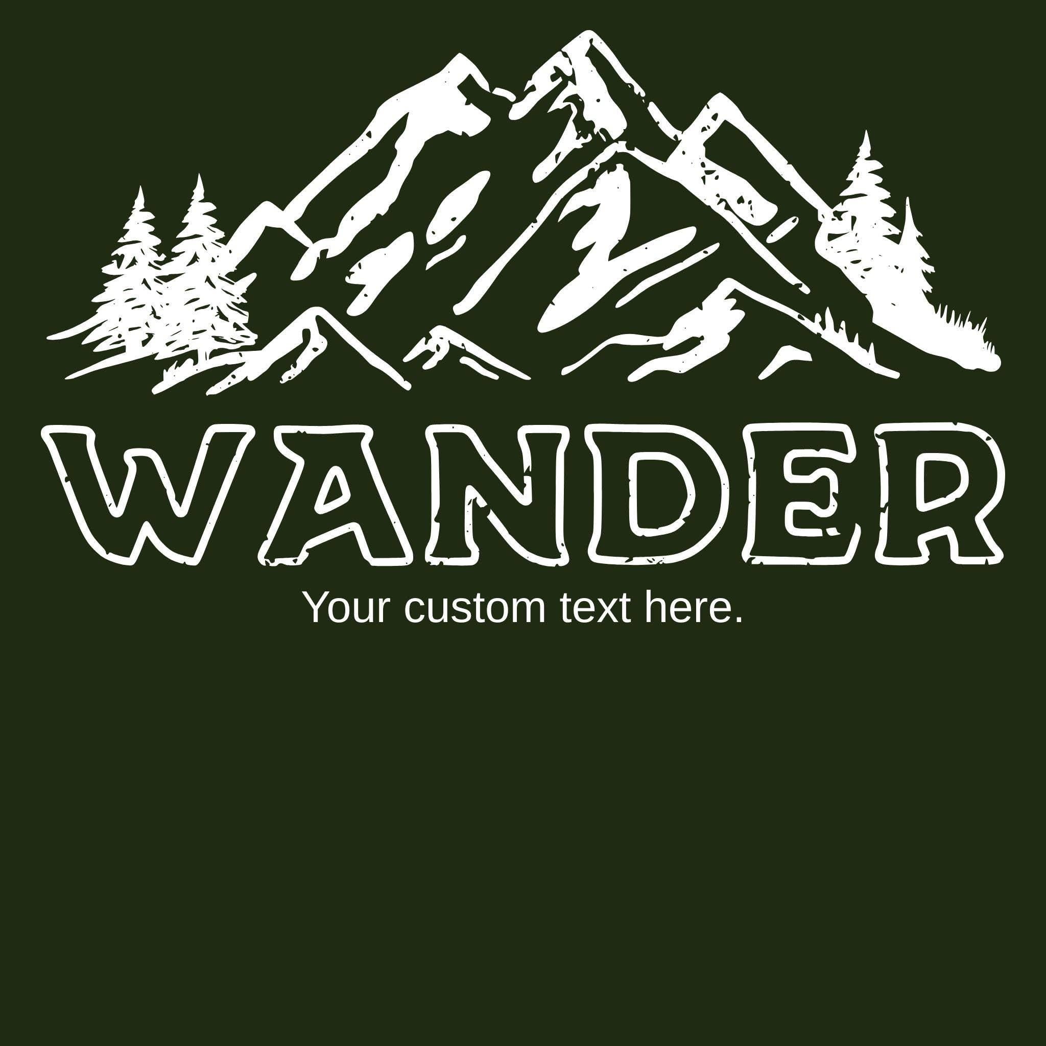 WHOLESALE Wander Mountain Scene Hoodie Sweatshirt | Crewneck 007-Sweatshirts-208 Tees Wholesale, Idaho
