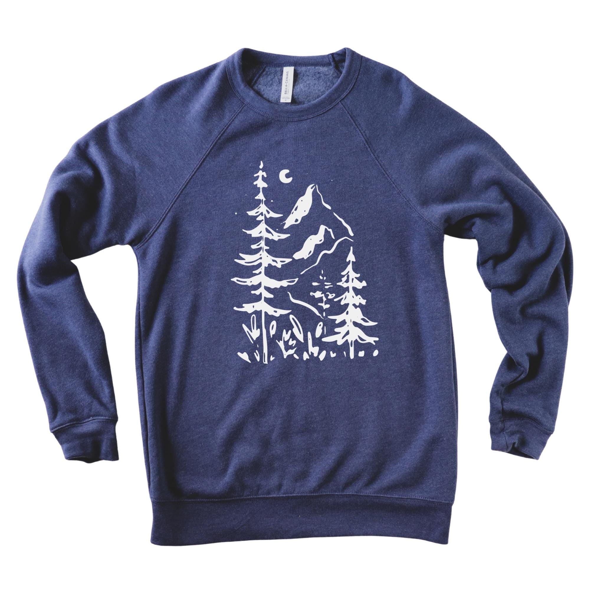 WHOLESALE Simple Nature Crewneck Sweatshirt | Hoodie 212-Sweatshirts-208 Tees Wholesale, Idaho