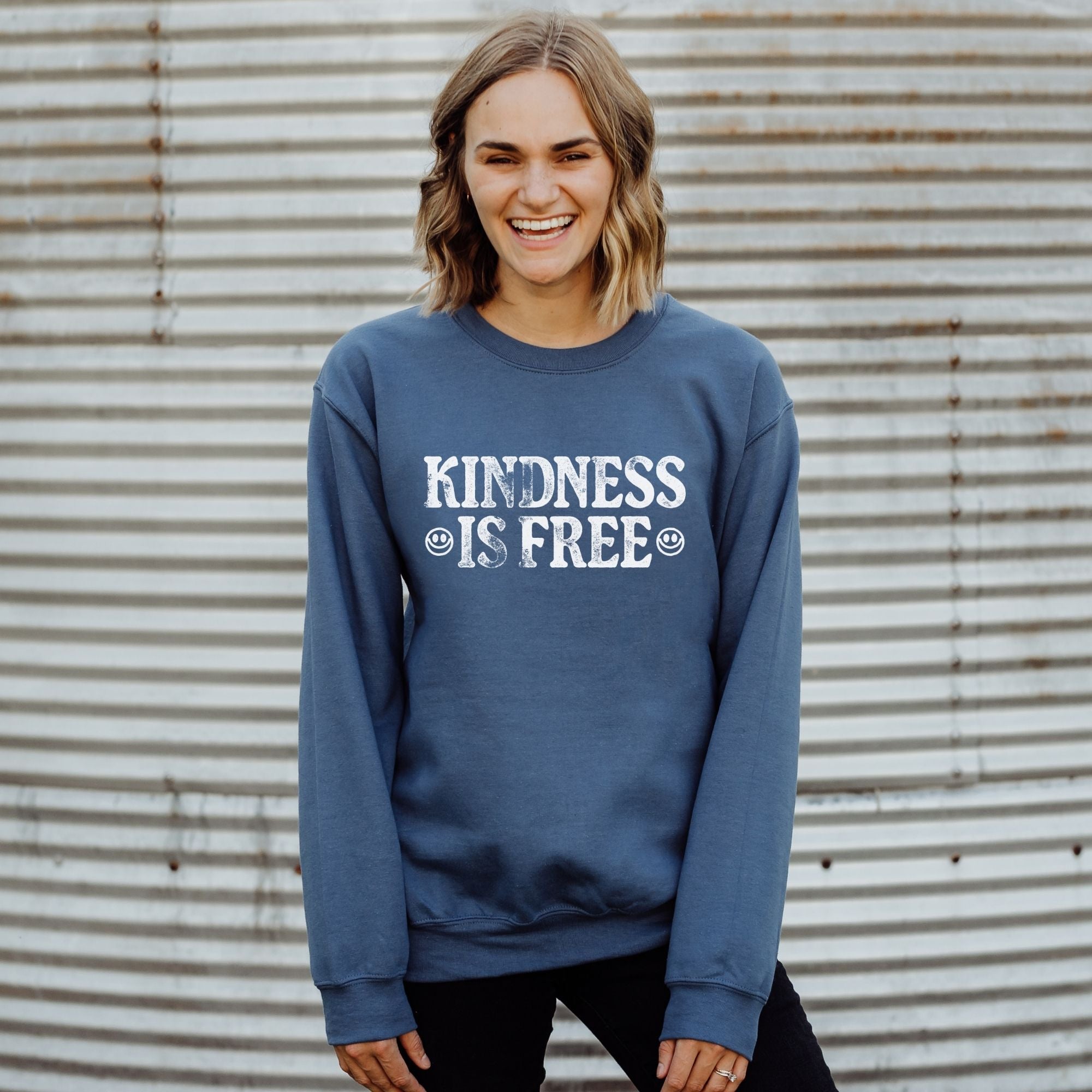 Kindness Is Free Sweatshirt - Super Soft Gildan Hoodie or Crewneck *UNISEX FIT*-Sweatshirts-208 Tees Wholesale, Idaho