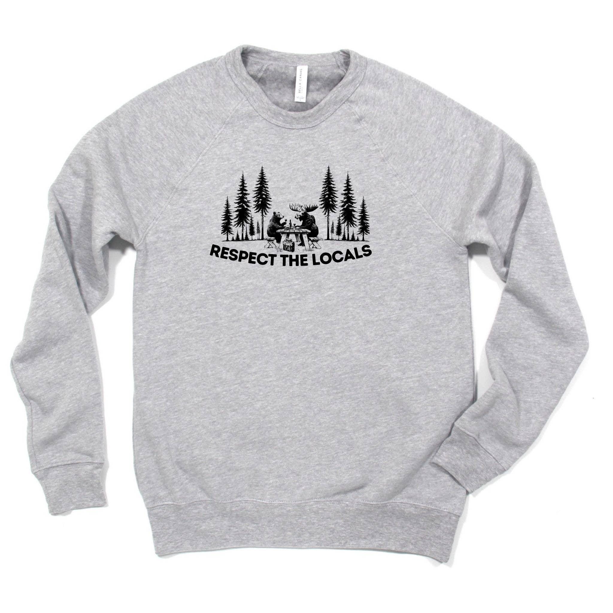 WHOLESALE Respect the Locals Crewneck | Hoodie Sweatshirt 062-Sweatshirts-208 Tees Wholesale, Idaho