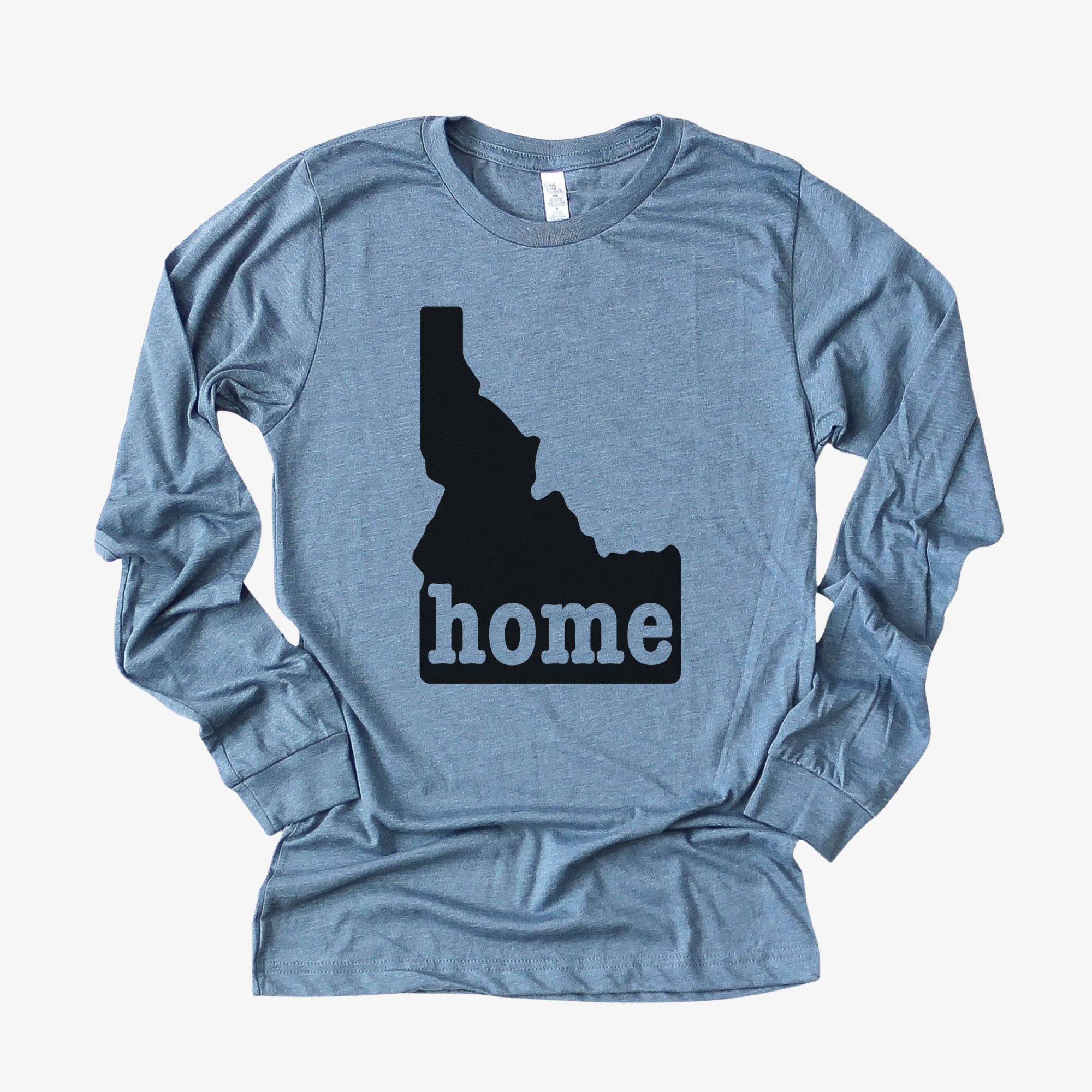 Idahome Long Sleeve *UNISEX FIT*-Long Sleeves-208 Tees Wholesale, Idaho