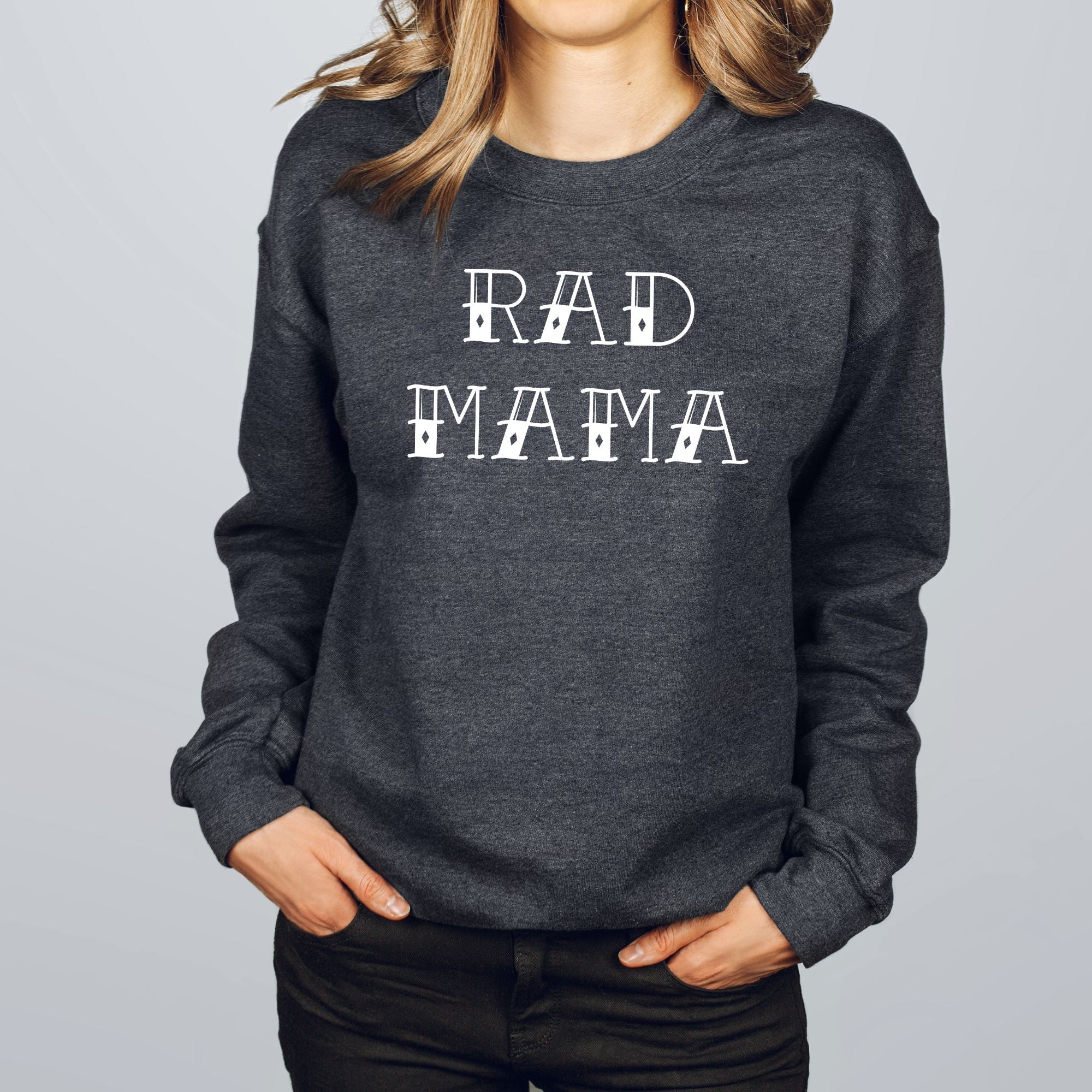 Rad Mama Sweatshirt *UNISEX FIT*-Sweatshirts-208 Tees Wholesale, Idaho