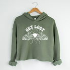 Get Lost Bella Canvas Cropped Sweatshirt or Crop Hoodie *Women's Crop Fit*-208 Tees Wholesale, Idaho