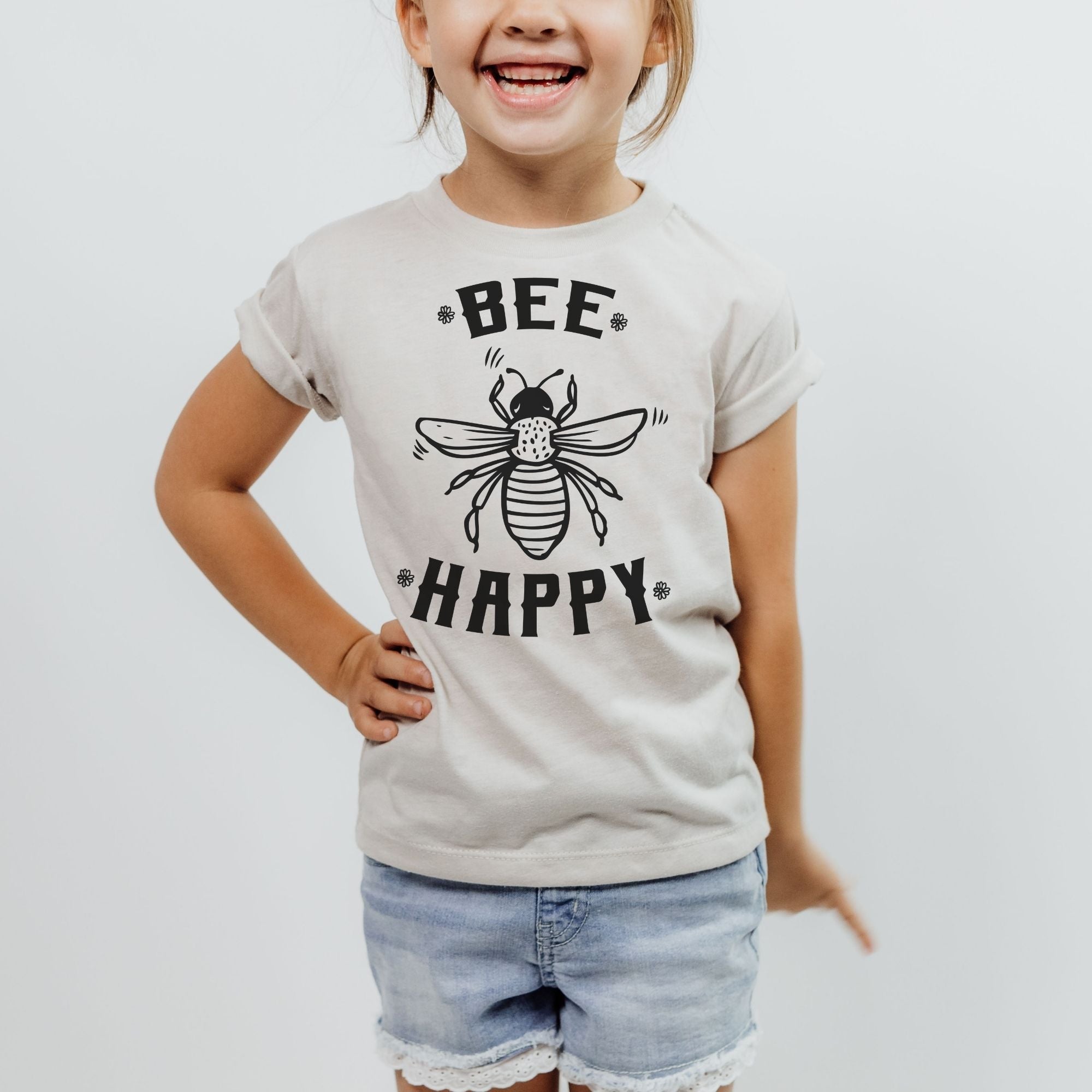 Bee Happy Youth T-Shirt-Baby & Toddler-208 Tees Wholesale, Idaho