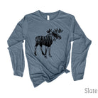 Moose Long Sleeve 24T *UNISEX FIT*-Long Sleeves-208 Tees Wholesale, Idaho