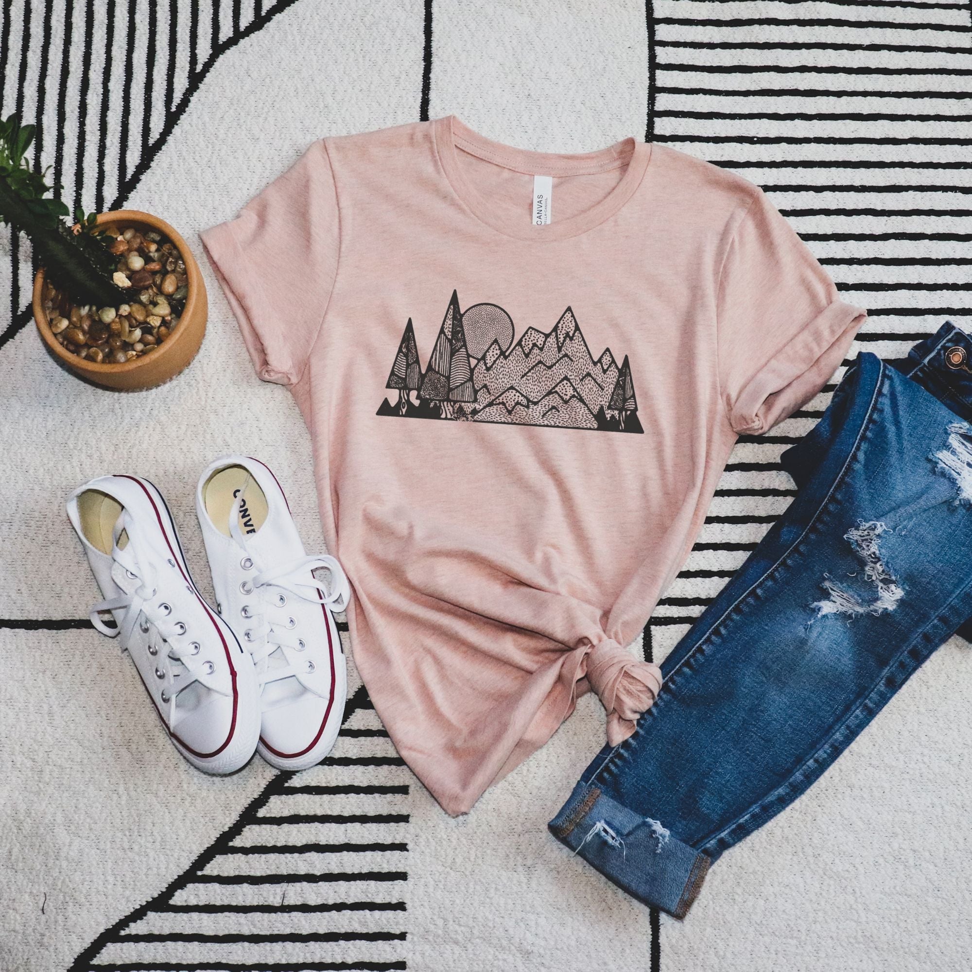 Mountains TShirt Nature Graphic Tee *UNISEX FIT*-208 Tees Wholesale, Idaho