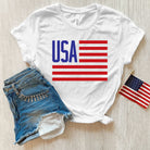 USA Flag Shirt for Men *UNISEX FIT*-Graphic Tees-208 Tees Wholesale, Idaho