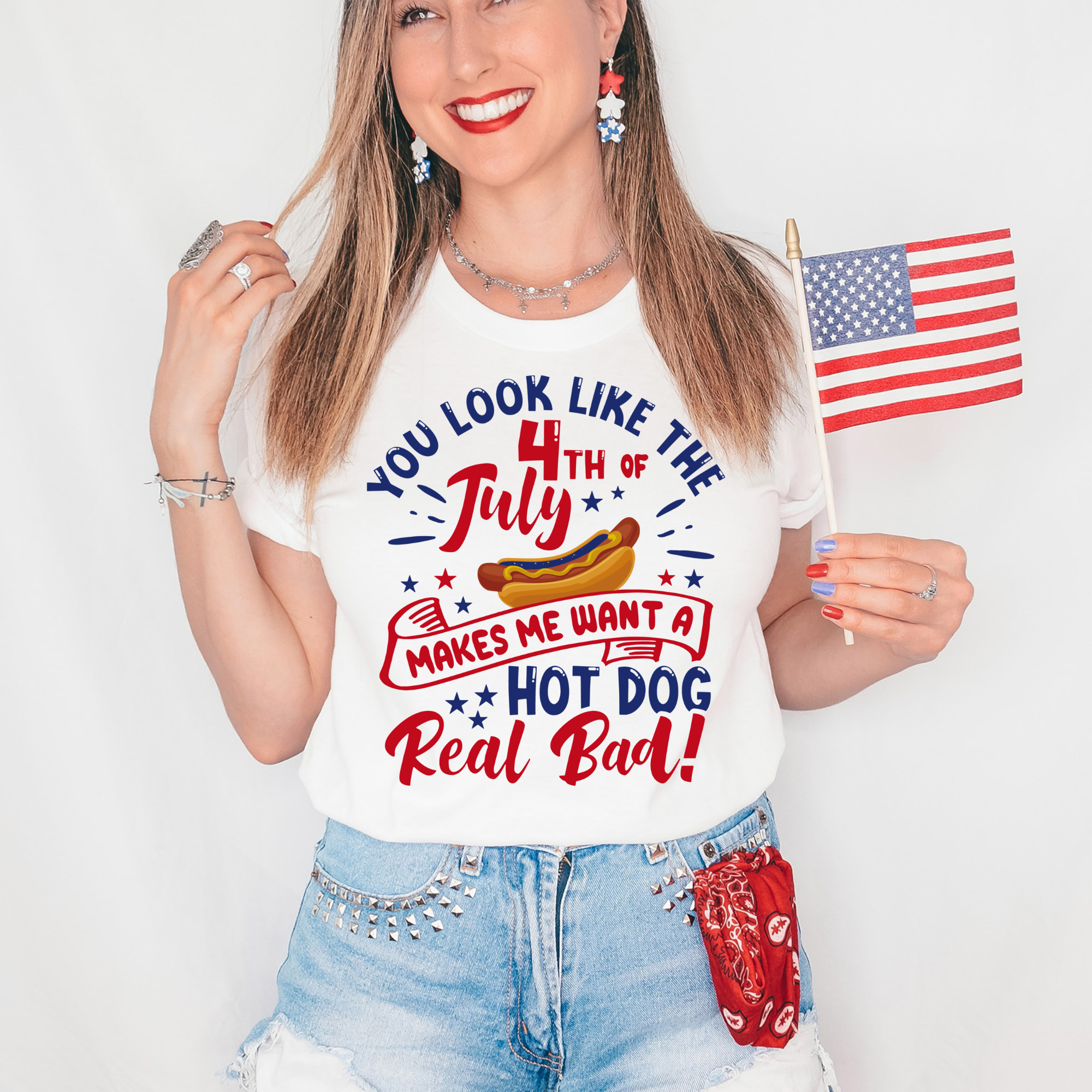 Hilarious Patriotic BBQ T Shirt for 4th Of July *UNISEX FIT*-Graphic Tees-208 Tees Wholesale, Idaho