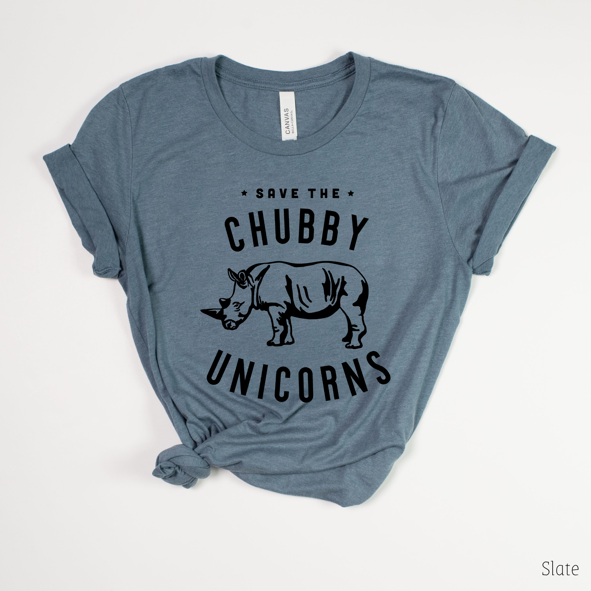 Save the Chubby Unicorns - Rhino Tee *UNISEX FIT*-208 Tees Wholesale, Idaho