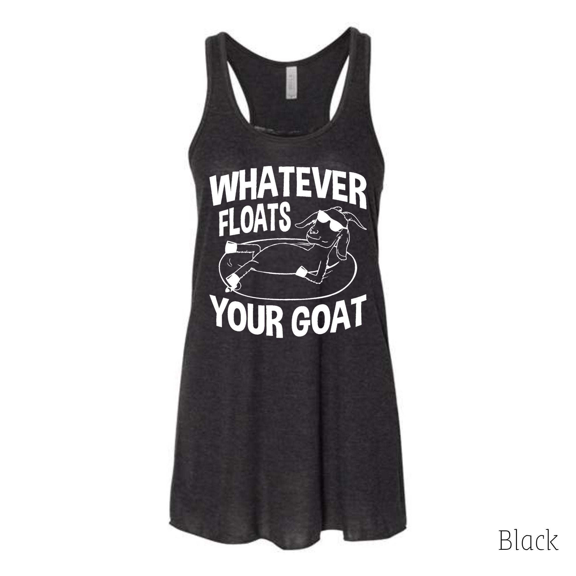 Whatever Floats Your Goat Tank Top-Tank Tops-208 Tees Wholesale, Idaho