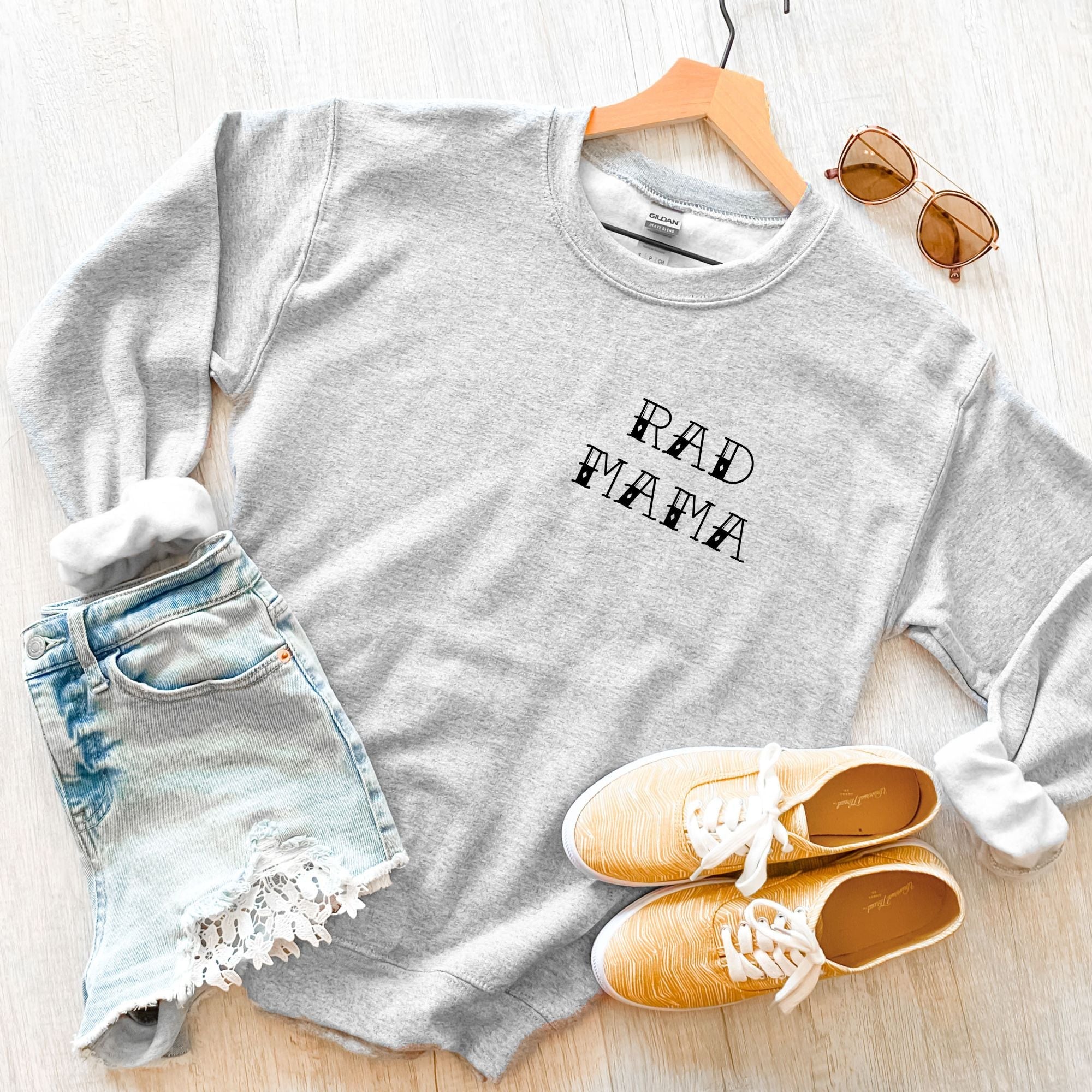 Rad Mama Sweatshirt *UNISEX FIT*-Sweatshirts-208 Tees Wholesale, Idaho