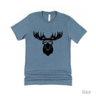 Ski Moose TShirt-Mens Tees-208 Tees Wholesale, Idaho