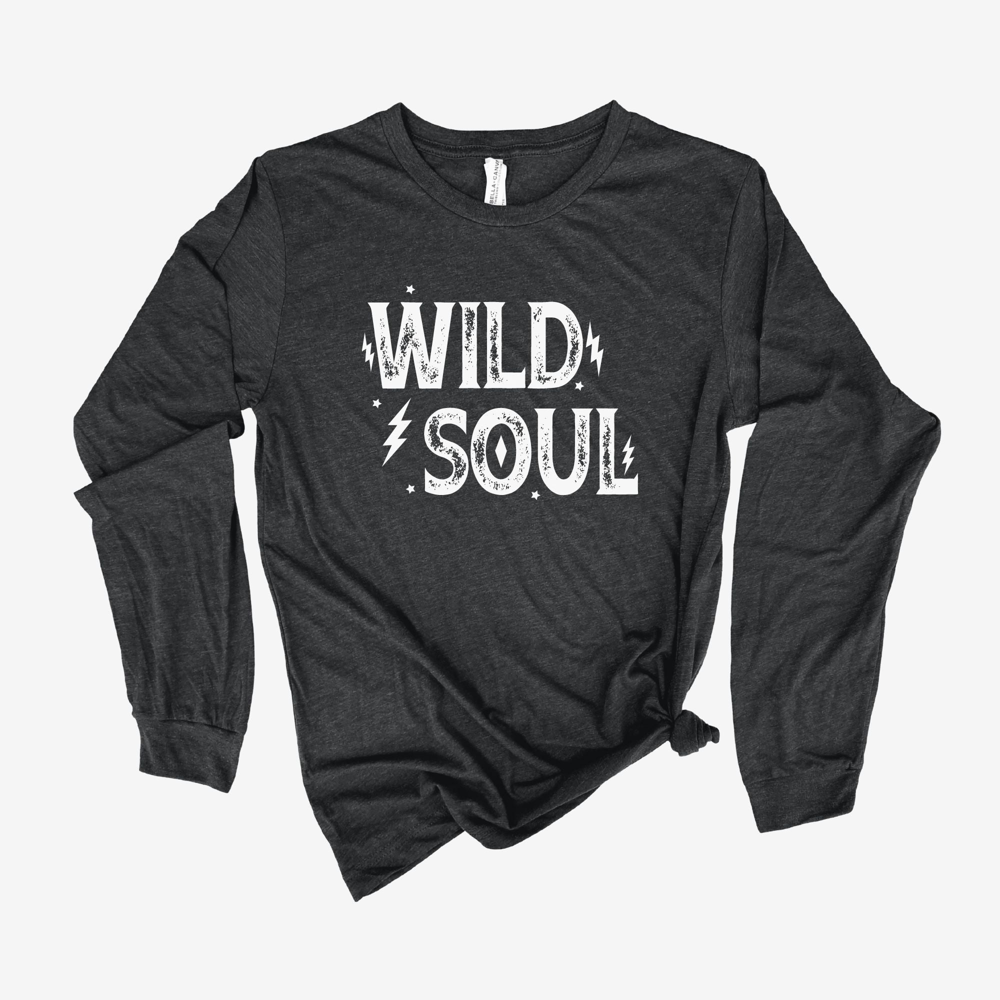 Wild Soul Long Sleeve Shirt *UNISEX FIT*-Long Sleeves-208 Tees Wholesale, Idaho