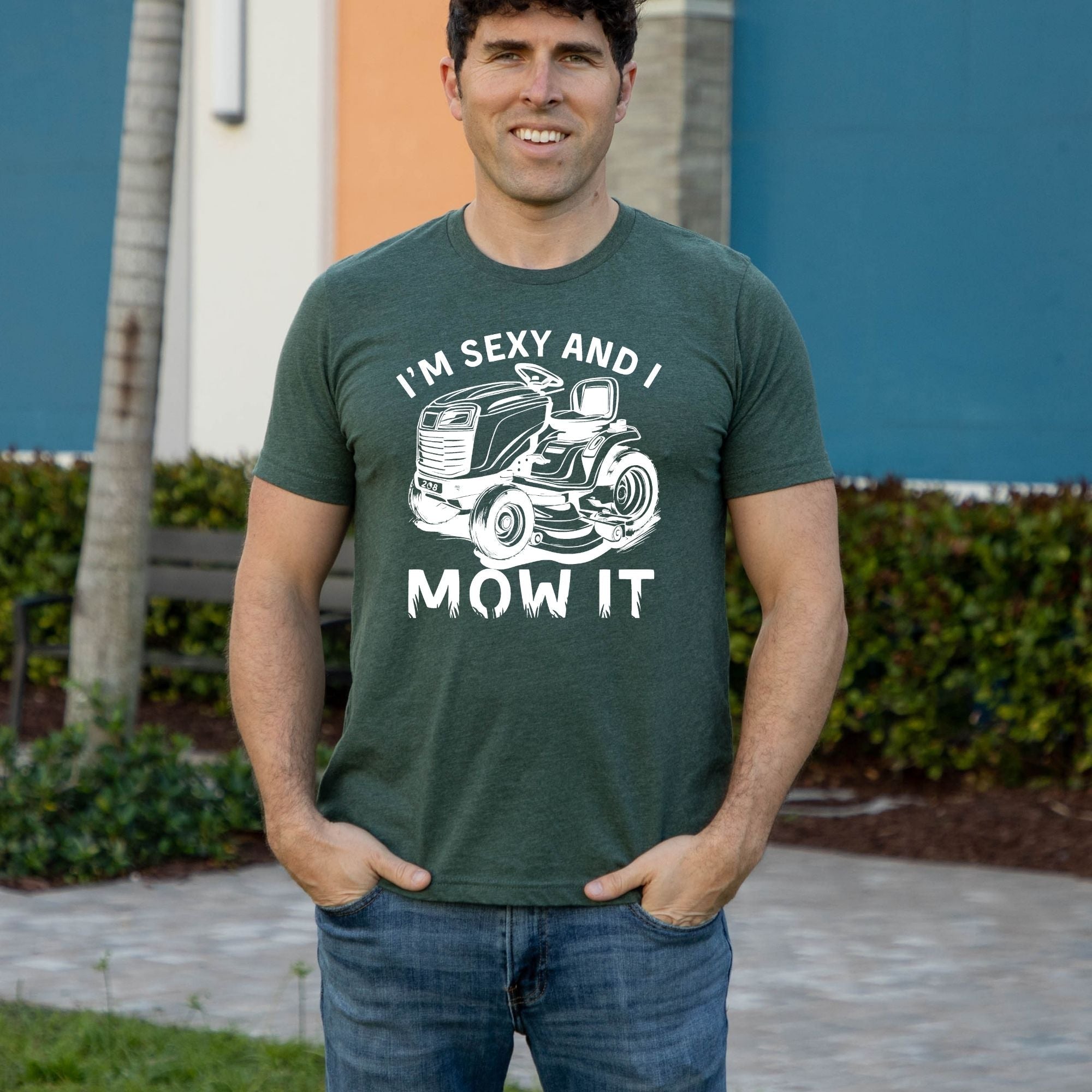 I’m Sexy and I Mow It Graphic Tee 257-Graphic Tees-208 Tees Wholesale, Idaho