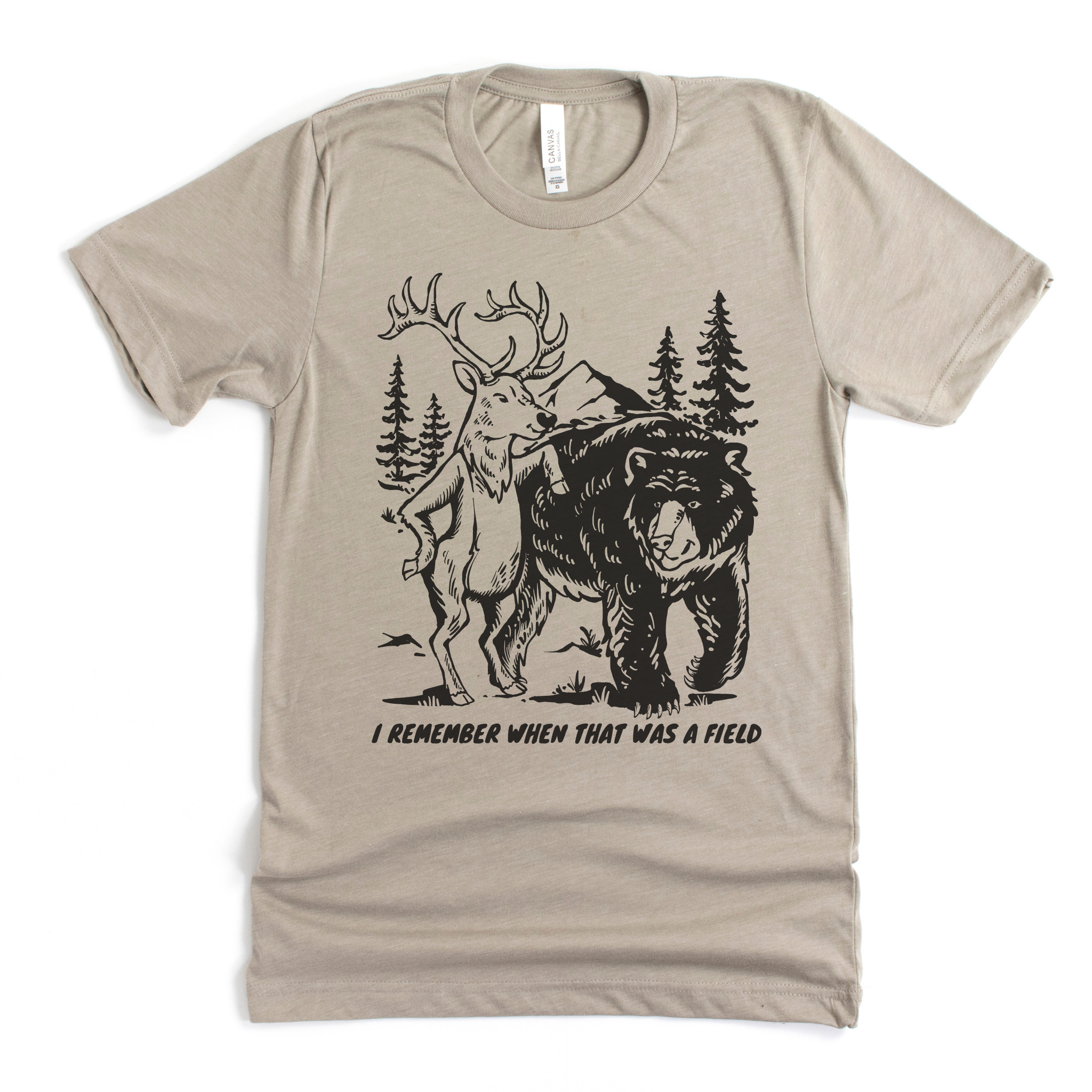 I Remember When That Was A Field Graphic Tee Long Sleeve 306-Graphic Tees-208 Tees Wholesale, Idaho