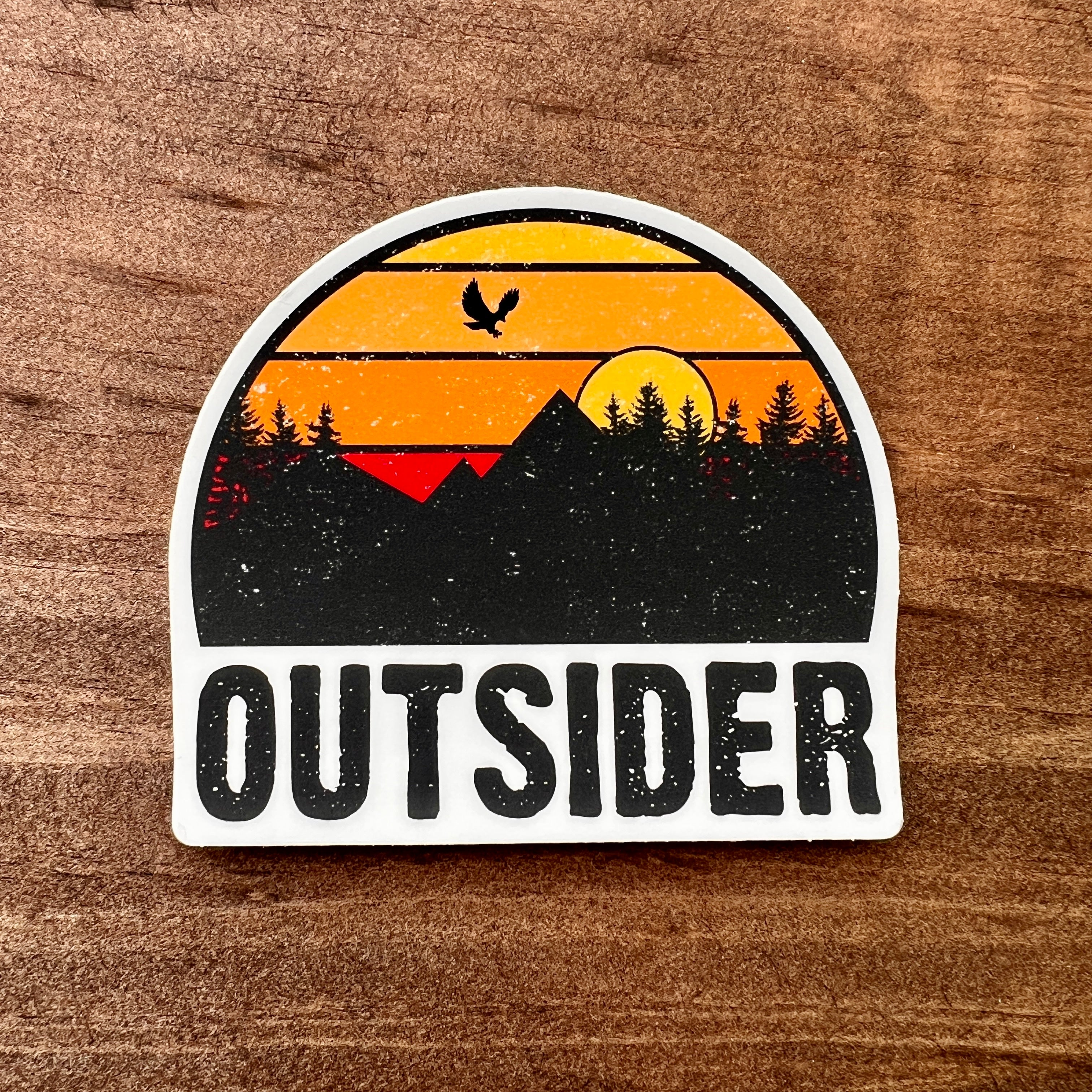 Outsider Nature Sticker-Sticker-208 Tees- 208 Tees, A Women's, Men's and Kids Online Graphic Tee Boutique, Located in Spirit Lake, Idaho