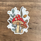 WHOLESALE Mushroom Vinyl Sticker - Whimsical Mushroom Art Durable Vinyl Decal 3x3 Inches-Sticker-208 Tees Wholesale, Idaho