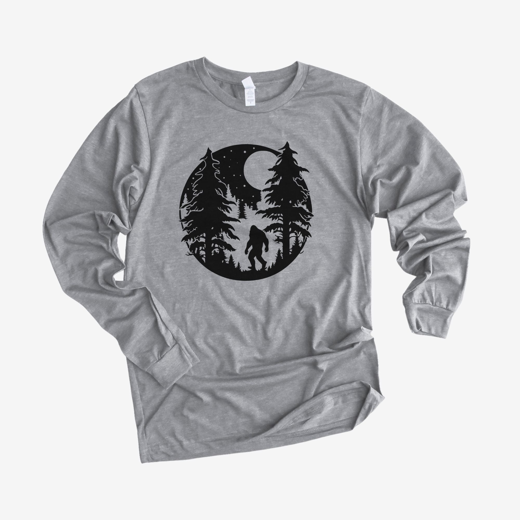 Bigfoot Nature Long Sleeve *UNISEX FIT*-Long Sleeves-208 Tees Wholesale, Idaho