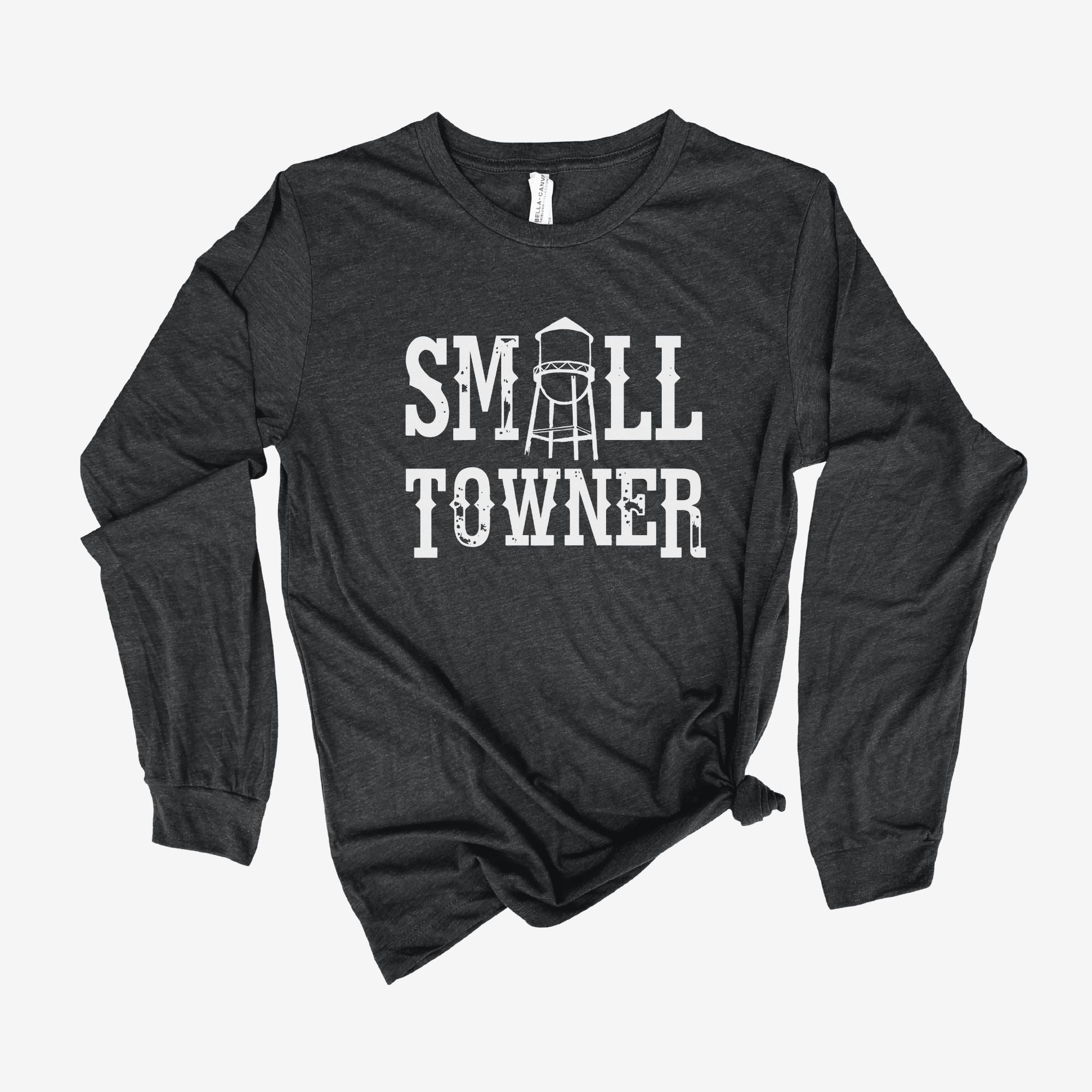 Small Towner Long Sleeve Shirt *UNISEX FIT*-Long Sleeves-208 Tees Wholesale, Idaho