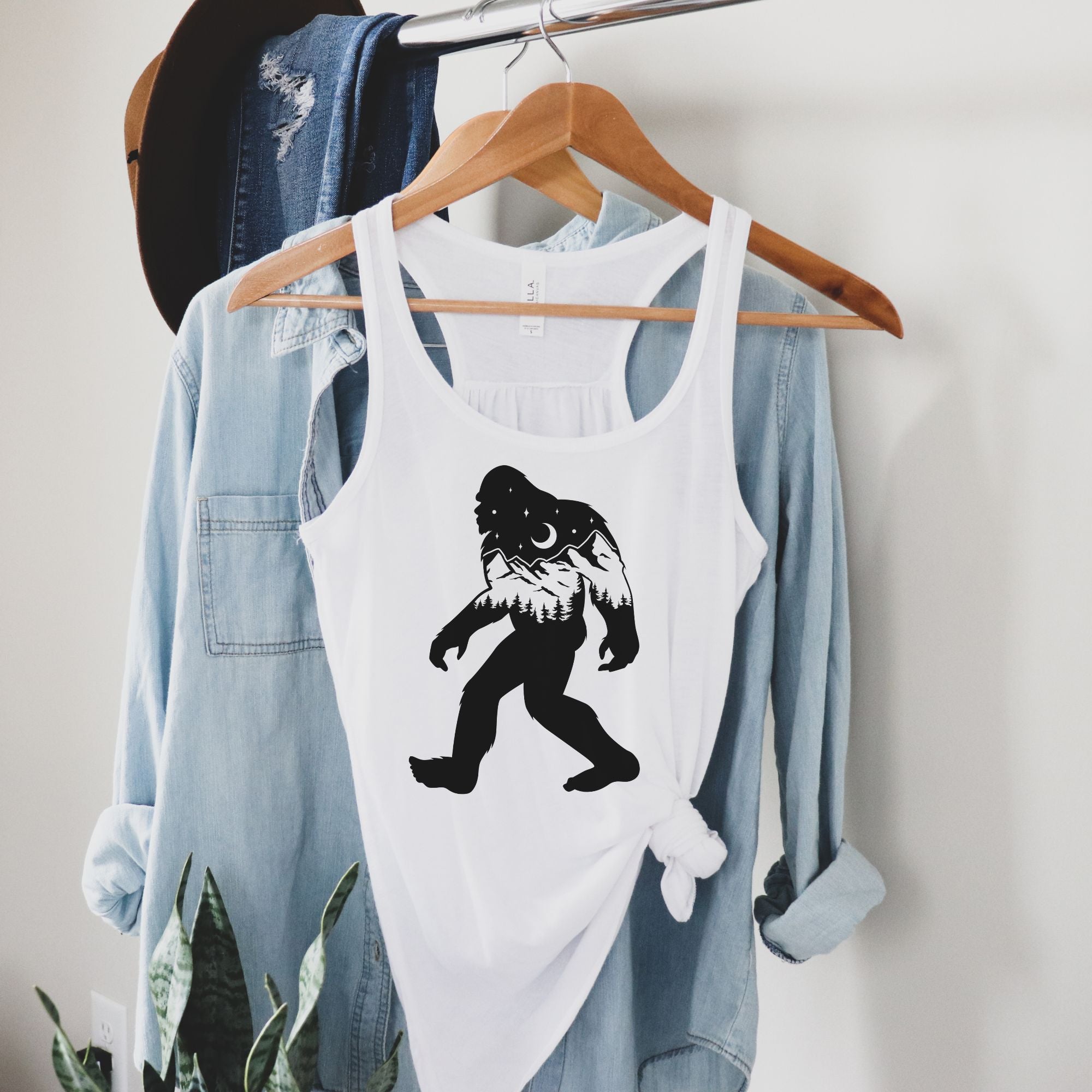 Bigfoot Nature Tank Top-Tank Tops-208 Tees Wholesale, Idaho