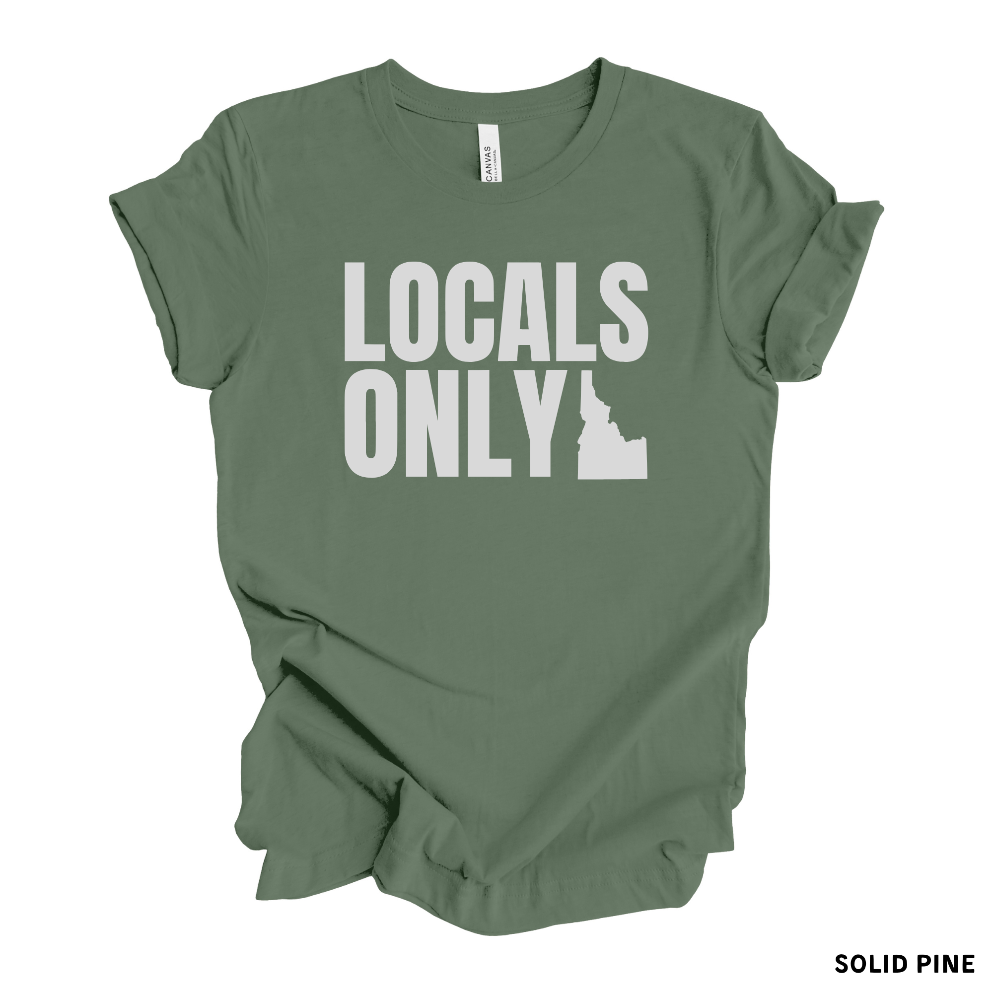 Locals Only Idaho Graphic Tee 300-Graphic Tees-208 Tees Wholesale, Idaho