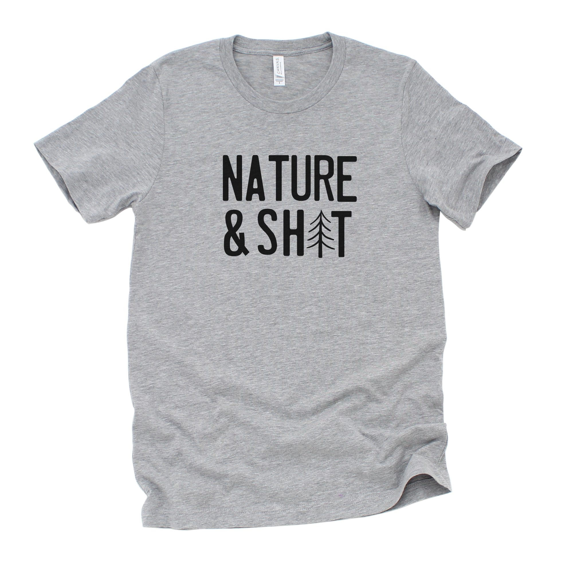 Nature & Shit Graphic Tee Long Sleeve 253-Graphic Tees-208 Tees Wholesale, Idaho