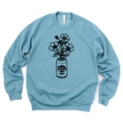 Floral Beer Can Graphic Tee Long Sleeve 017-Graphic Tees-208 Tees Wholesale, Idaho