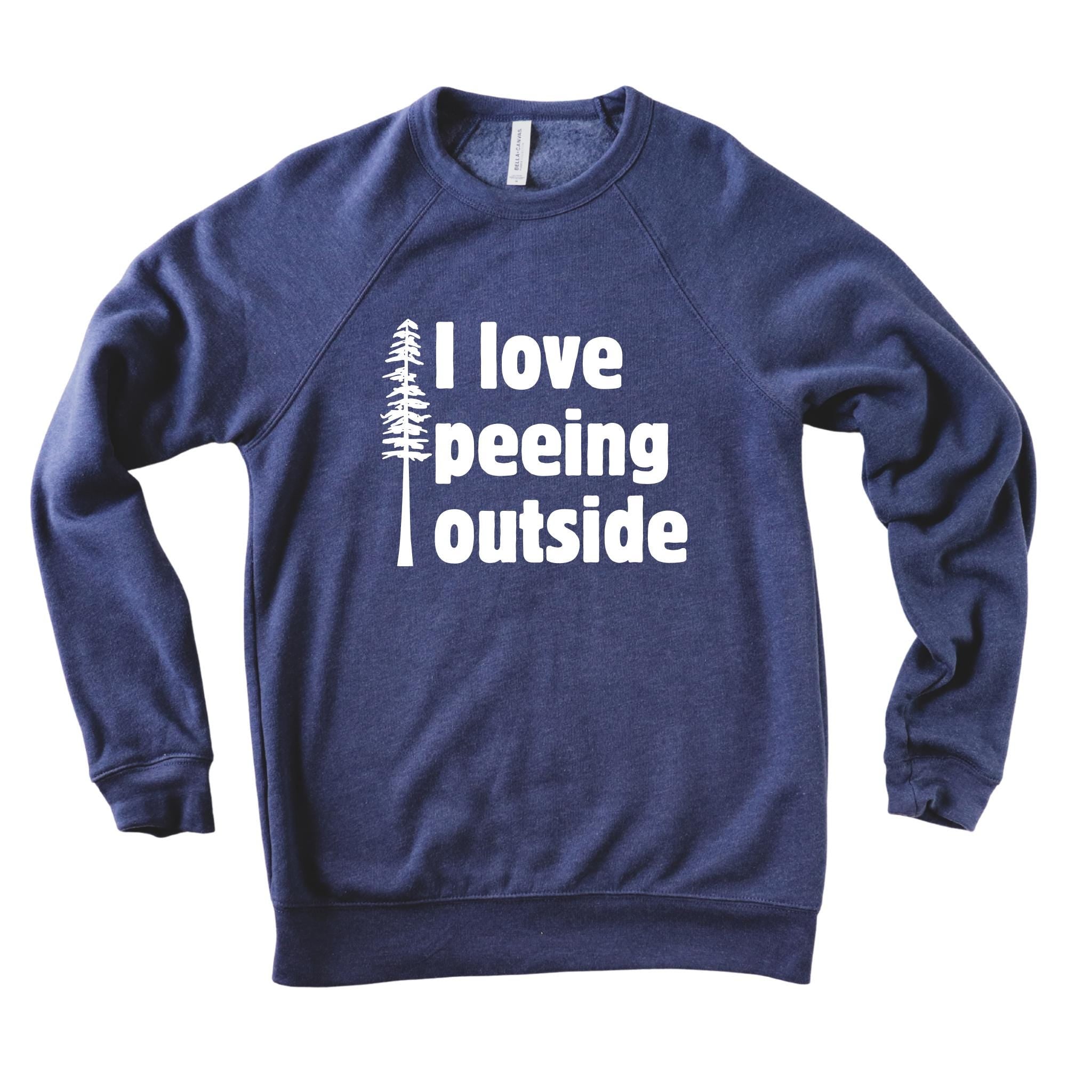 WHOLESALE I Love Peeing Outside Crewneck Sweatshirt | Hoodie 301-Sweatshirts-208 Tees Wholesale, Idaho