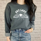 Get Lost Sweatshirt - Mountain Road Hoodie *UNISEX FIT*-Sweatshirts-208 Tees Wholesale, Idaho