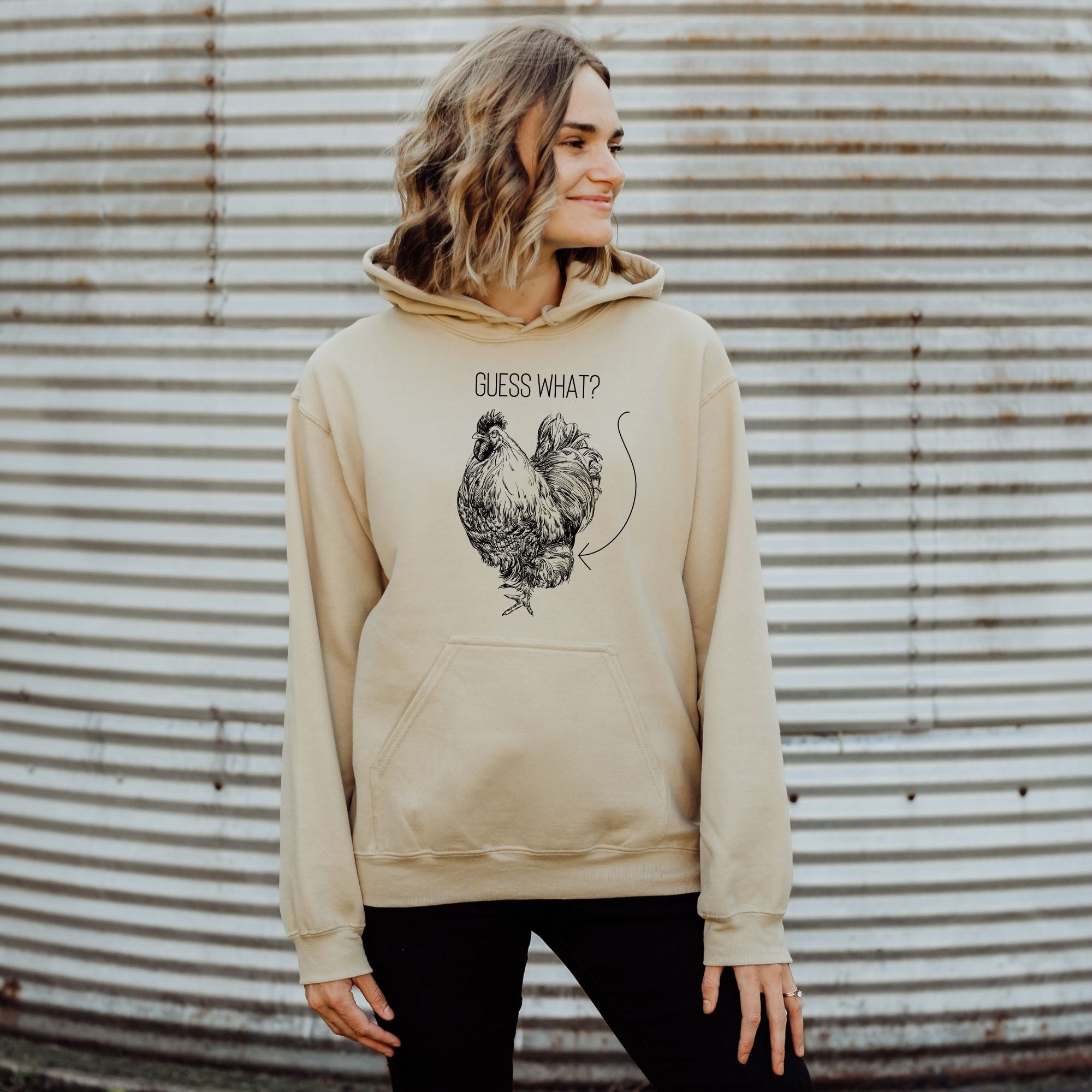 Chicken Butt Hoodie Farmer Sweatshirt *UNISEX FIT*-Sweatshirts-208 Tees Wholesale, Idaho