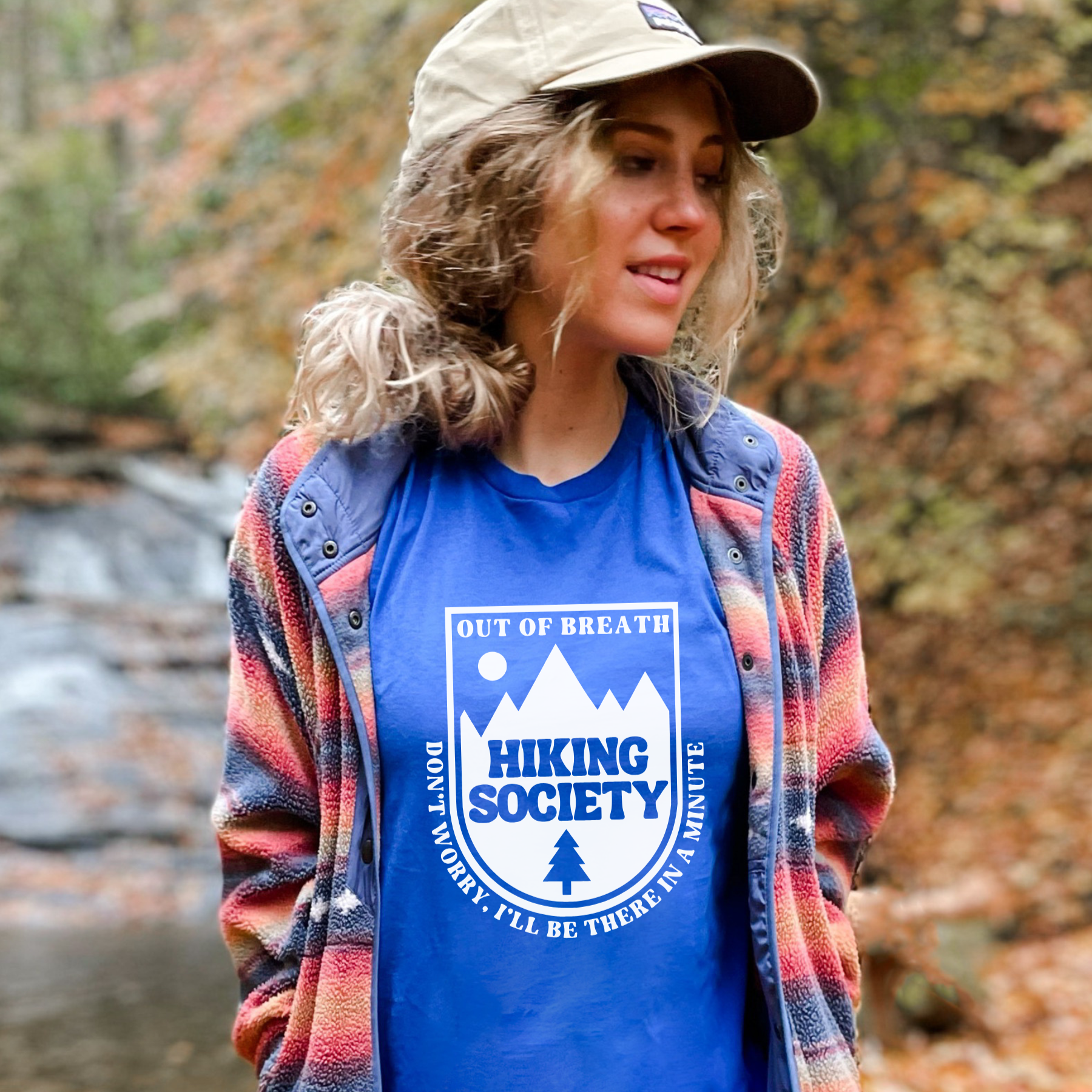 Hiking Gildan Graphic Tee 298(DTF)-208 Tees Wholesale, Idaho
