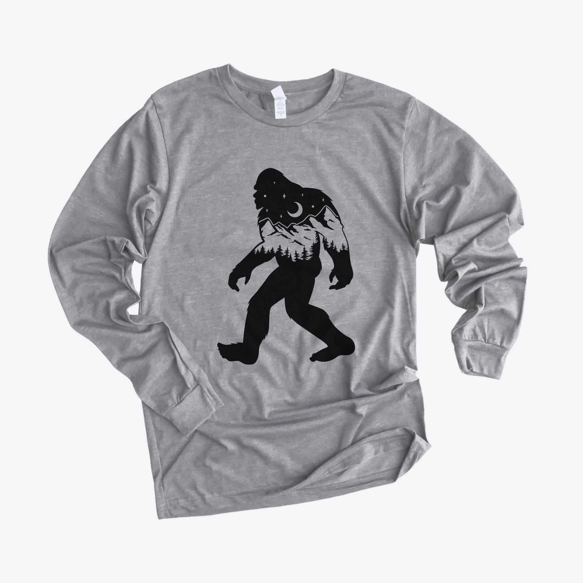 Bigfoot Nature Long Sleeve *UNISEX FIT*-Long Sleeves-208 Tees Wholesale, Idaho