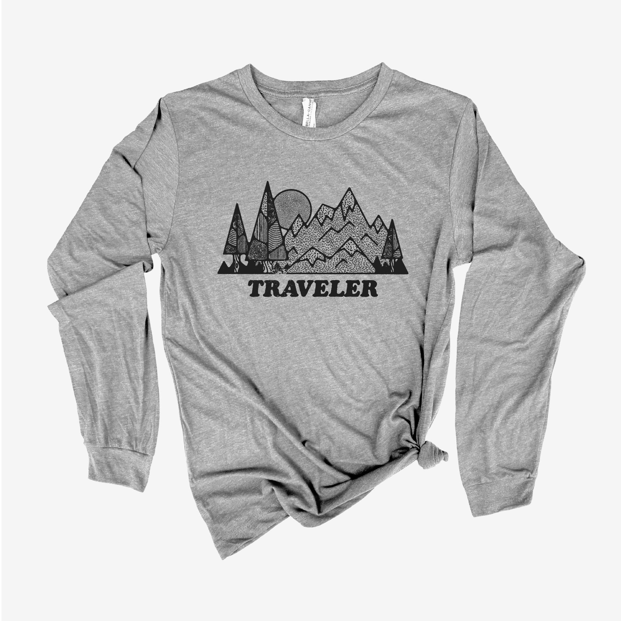 Traveler Long Sleeve 12T *UNISEX FIT*-Long Sleeves-208 Tees Wholesale, Idaho