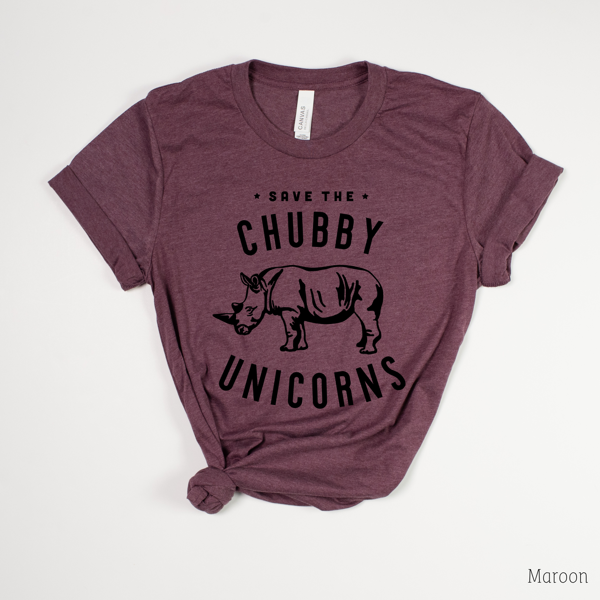 Save the Chubby Unicorns - Rhino Tee *UNISEX FIT*-208 Tees Wholesale, Idaho