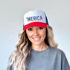 'Merica 4th of July Trucker Hat-Hats-208 Tees Wholesale, Idaho