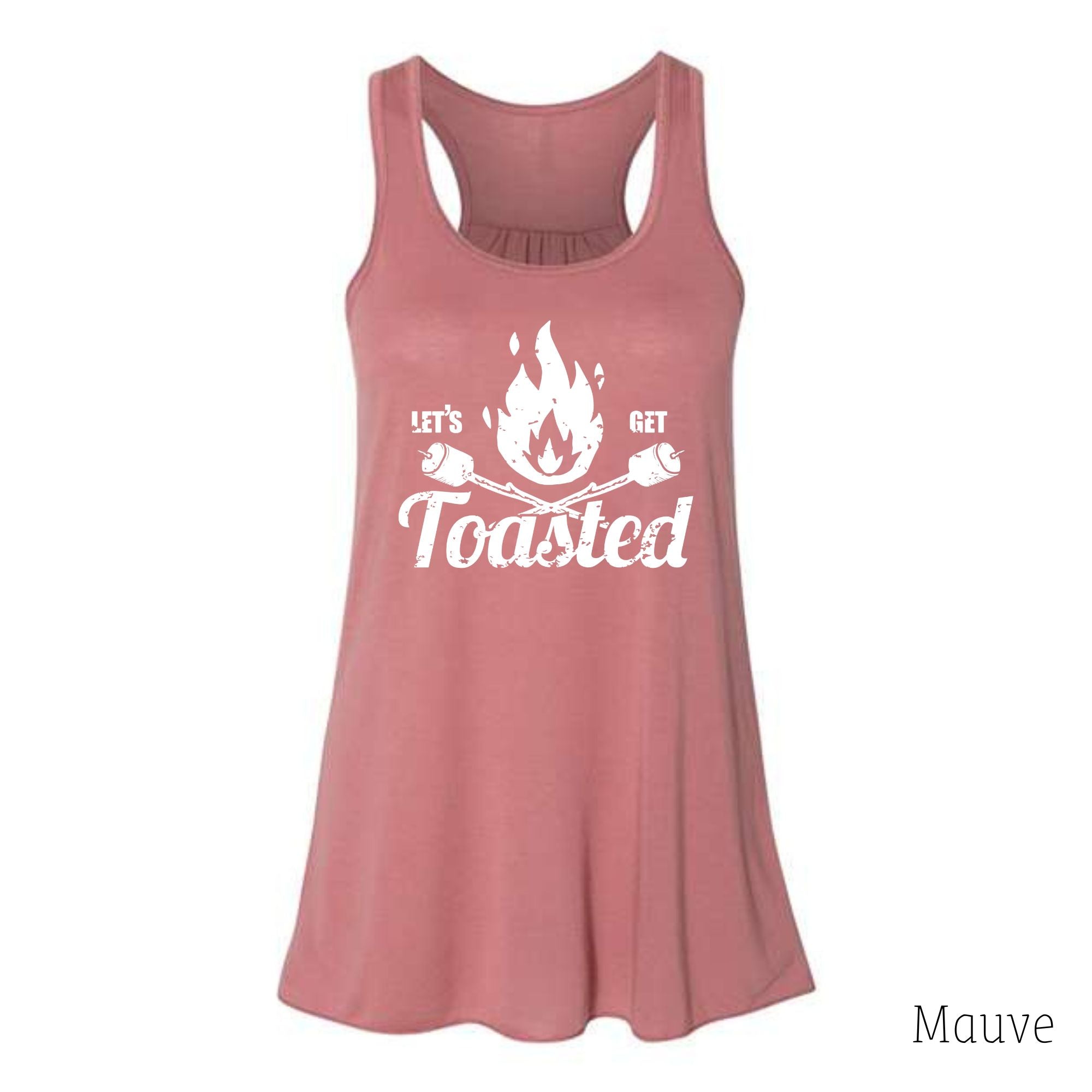 Let's Get Toasted Camping Tank Top-Tank Tops-208 Tees Wholesale, Idaho