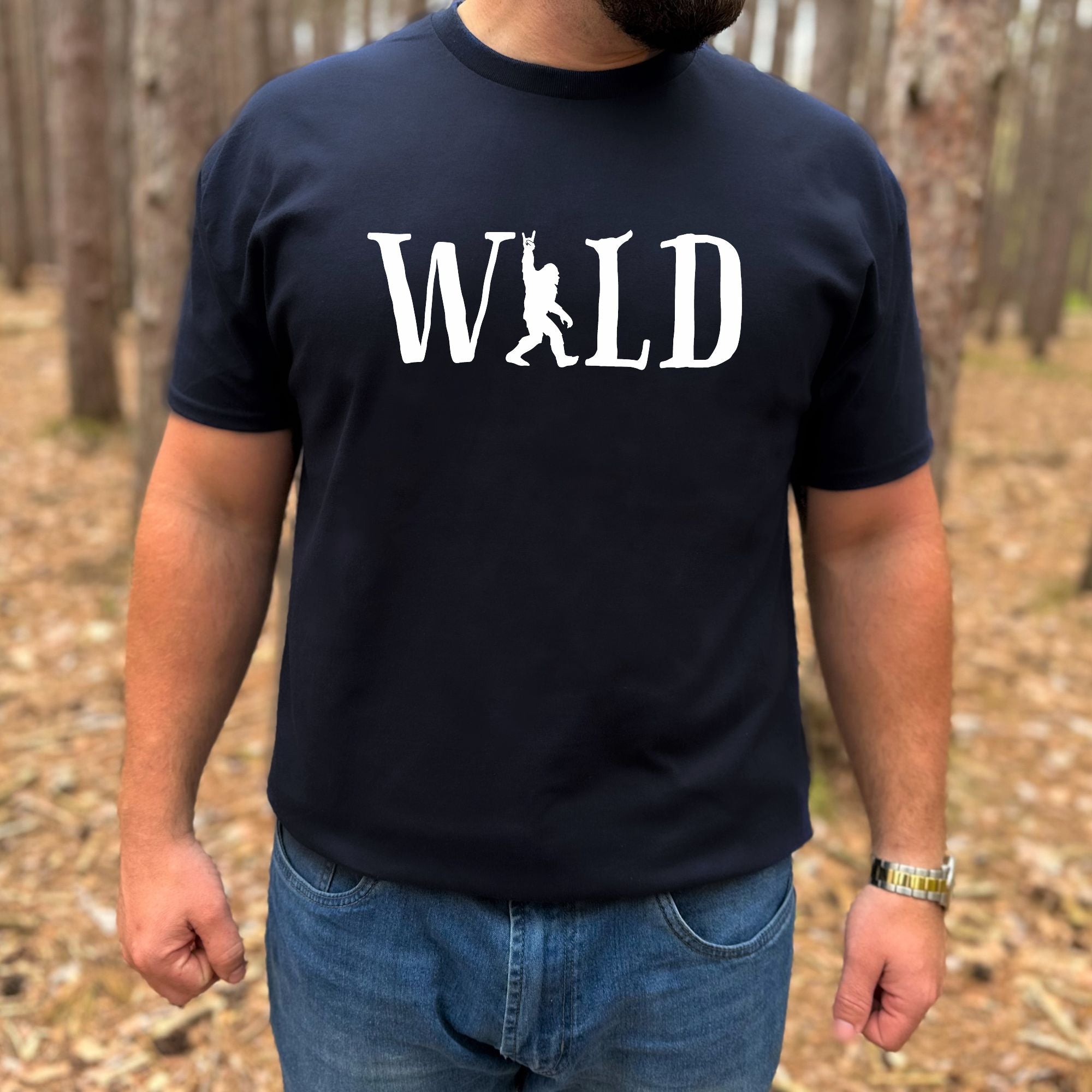 Wild Bigfoot Graphic Tee Tshirt *UNISEX FIT*-Graphic Tees-208 Tees Wholesale, Idaho