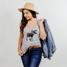 Moose Tank Top *UNISEX FIT*-Tank Tops-208 Tees Wholesale, Idaho