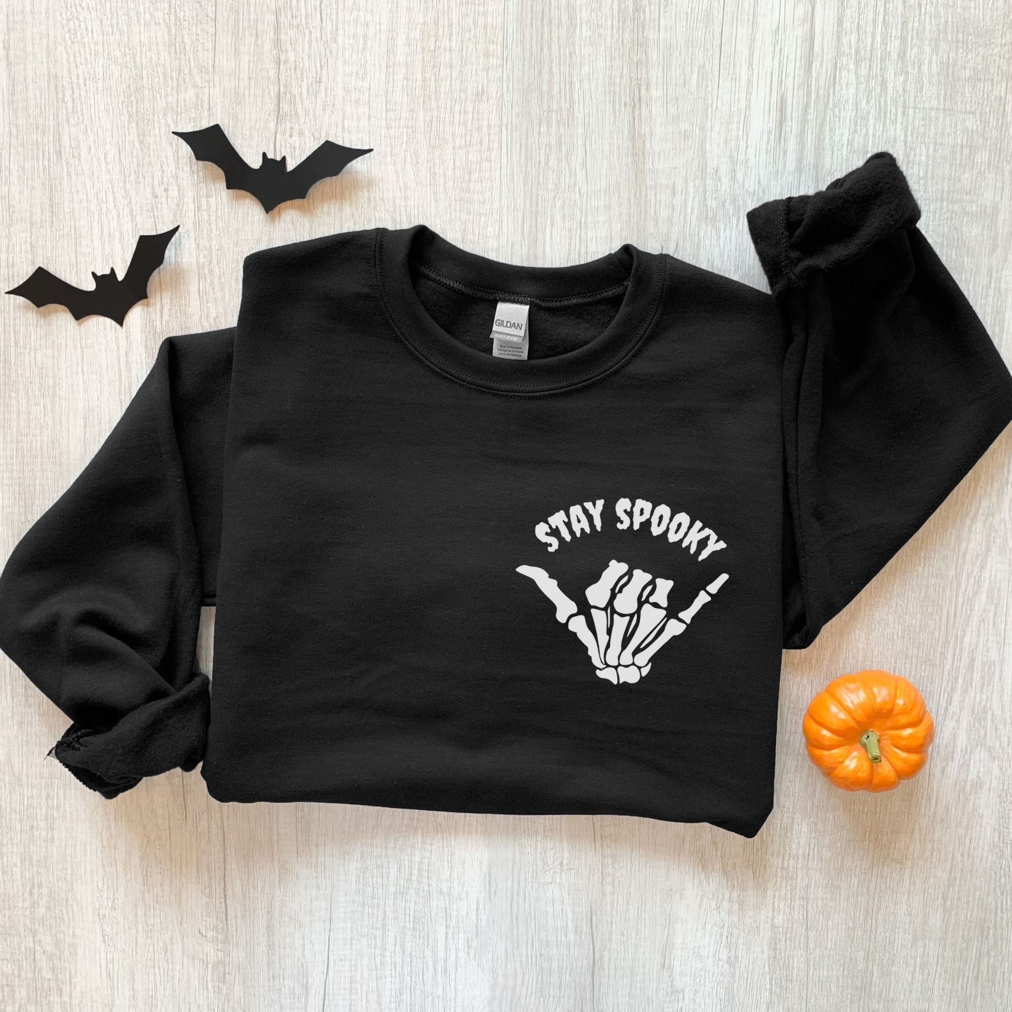 Stay Spooky Halloween Sweatshirt *UNISEX FIT*-Sweatshirts-208 Tees Wholesale, Idaho